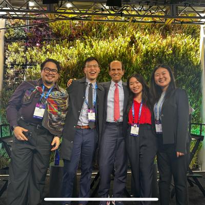 Michelle Park MS 15 Allan Sahagun MS 05 Karen Li MS 18 Francis Poon MS 09 and Mike Milken
