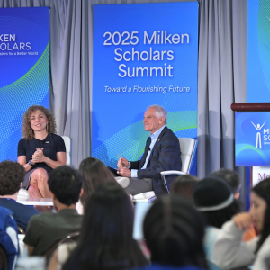 Anousheh Ansari and Richard Sandler Wide Shot