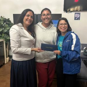 Esther Madar MS 25 with Evelyn Torres and Marcela Correa