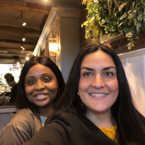 Gladys Obaji and Evelyn Torres at Brown University