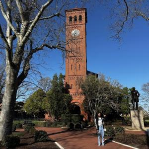 Hampton University Clocktower with Jonali Gaylor MS 24