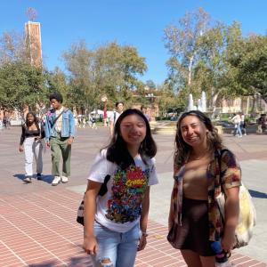 Jessica Luna and Brigitte Rodriguez at USC