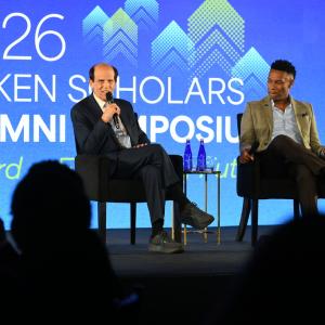 Mike Milken with Johnny Taylor