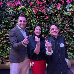 Ruben Harutunian MS 01 Evelyn Torres and Ambassador Curtis Chin