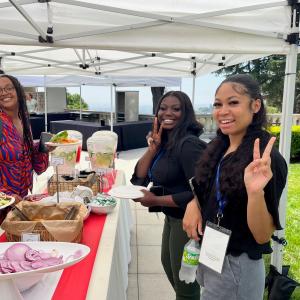 Scholars at BBQ Lunch