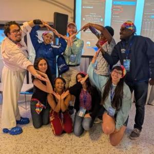 Tie Dye Team Heart