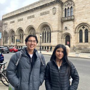 Yale Brandon Quach MS 23 and Selena Reyes Flores MS 25