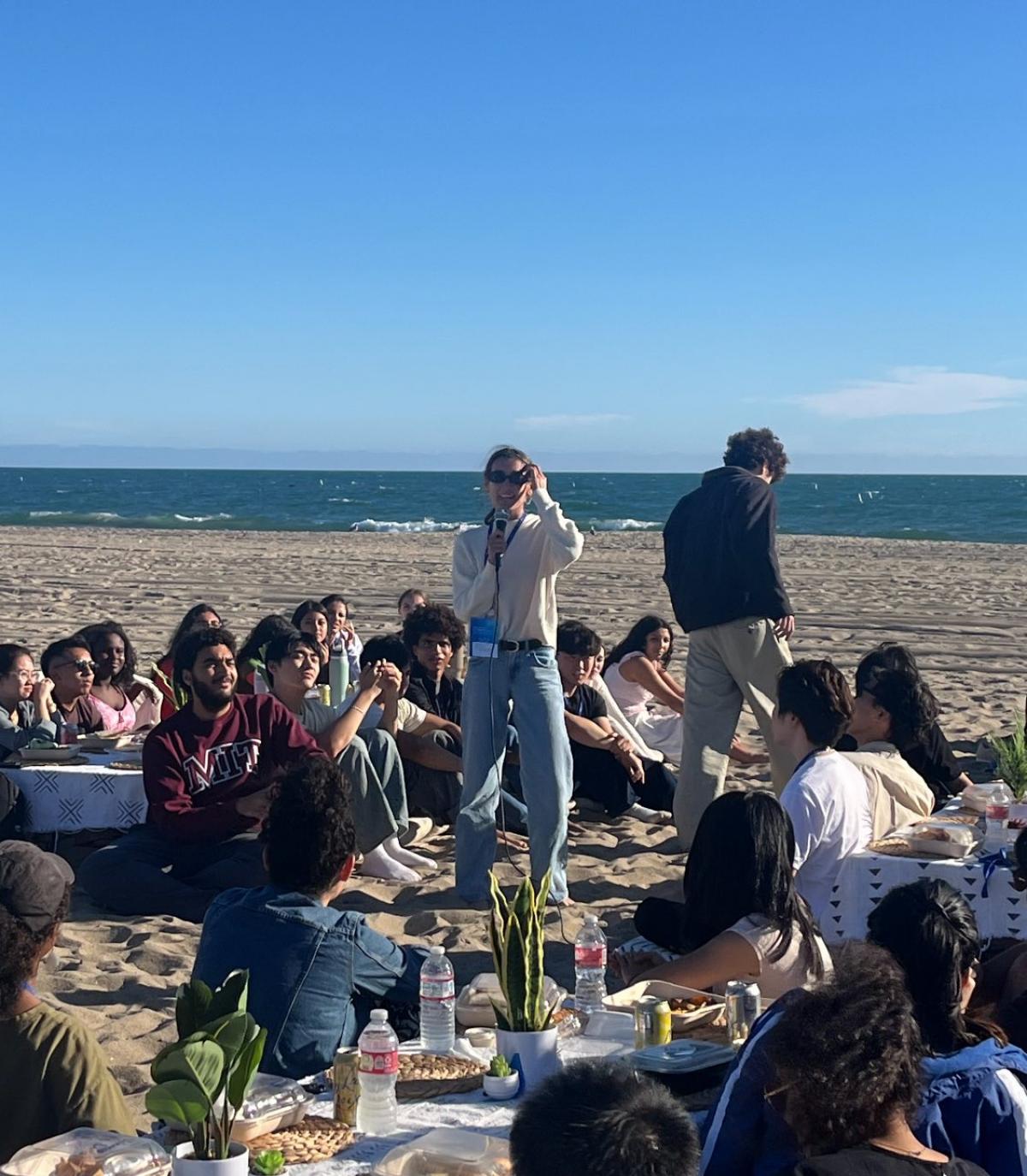 Beach Activity Alyssa Finigan speaking
