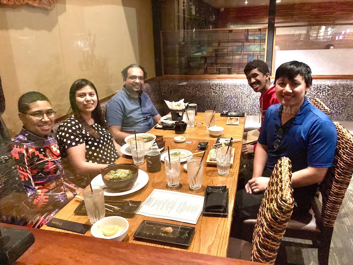 Group Dinner Spring 2022