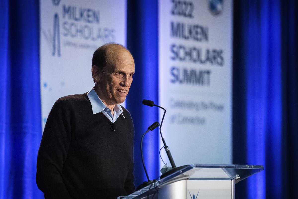 Mike Milken at Podium