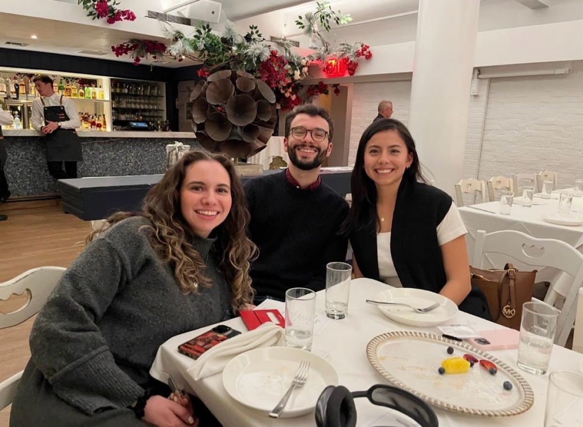 Nicole Litvitskiy MS 16 Angelo Osofsky MS 18 and Josselyn Navas MS 18