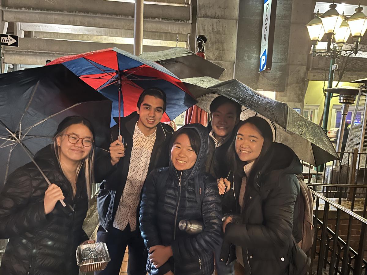 Post dinner pic with Yale Scholars