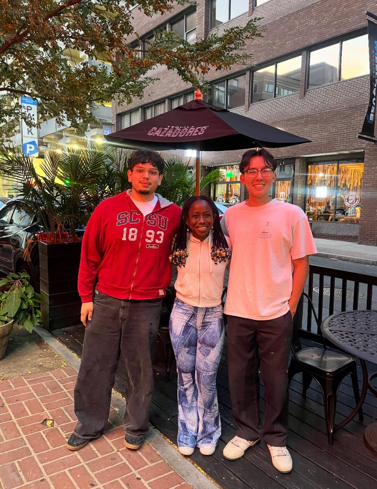 Yale Anthony Sarceno MS 24 Brandon Quach MS 23 and Favour Akingbemi MS 22