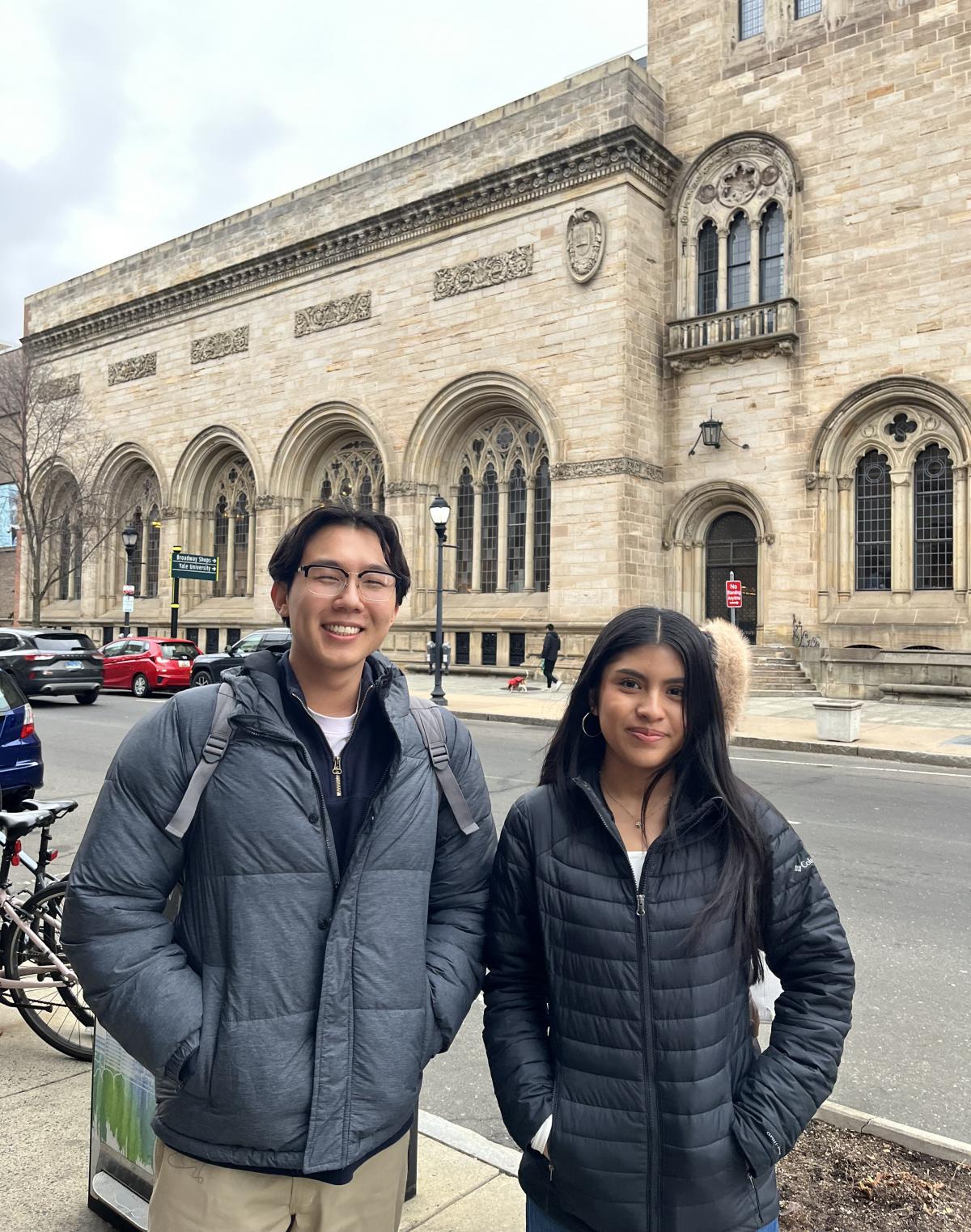 Yale Brandon Quach MS 23 and Selena Reyes Flores MS 25